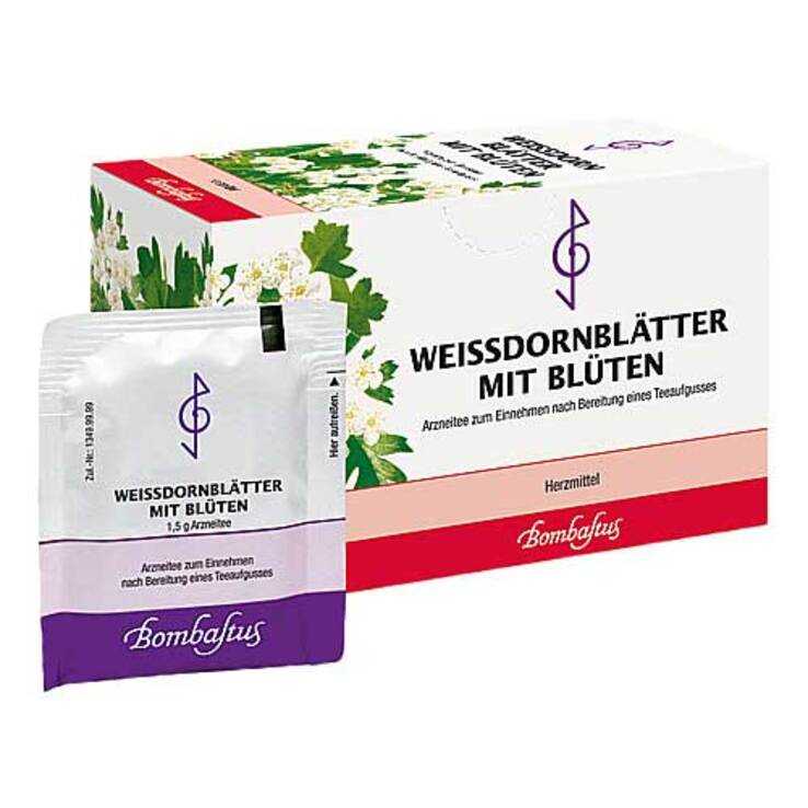 Weissdorn Blätter mit Blüten Filterbeutel, 20X1.5 g