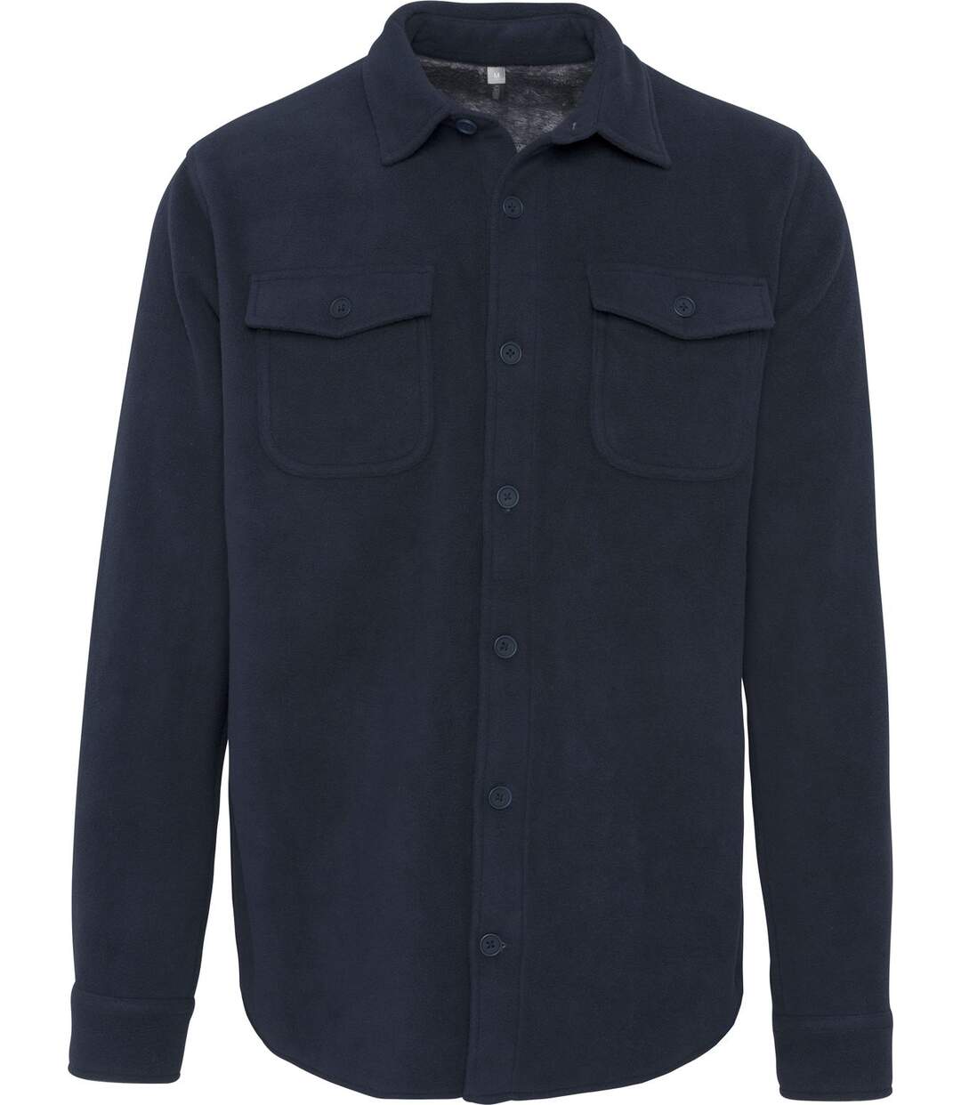 Surchemise en polaire doublée sherpa - K582 - bleu marine - homme