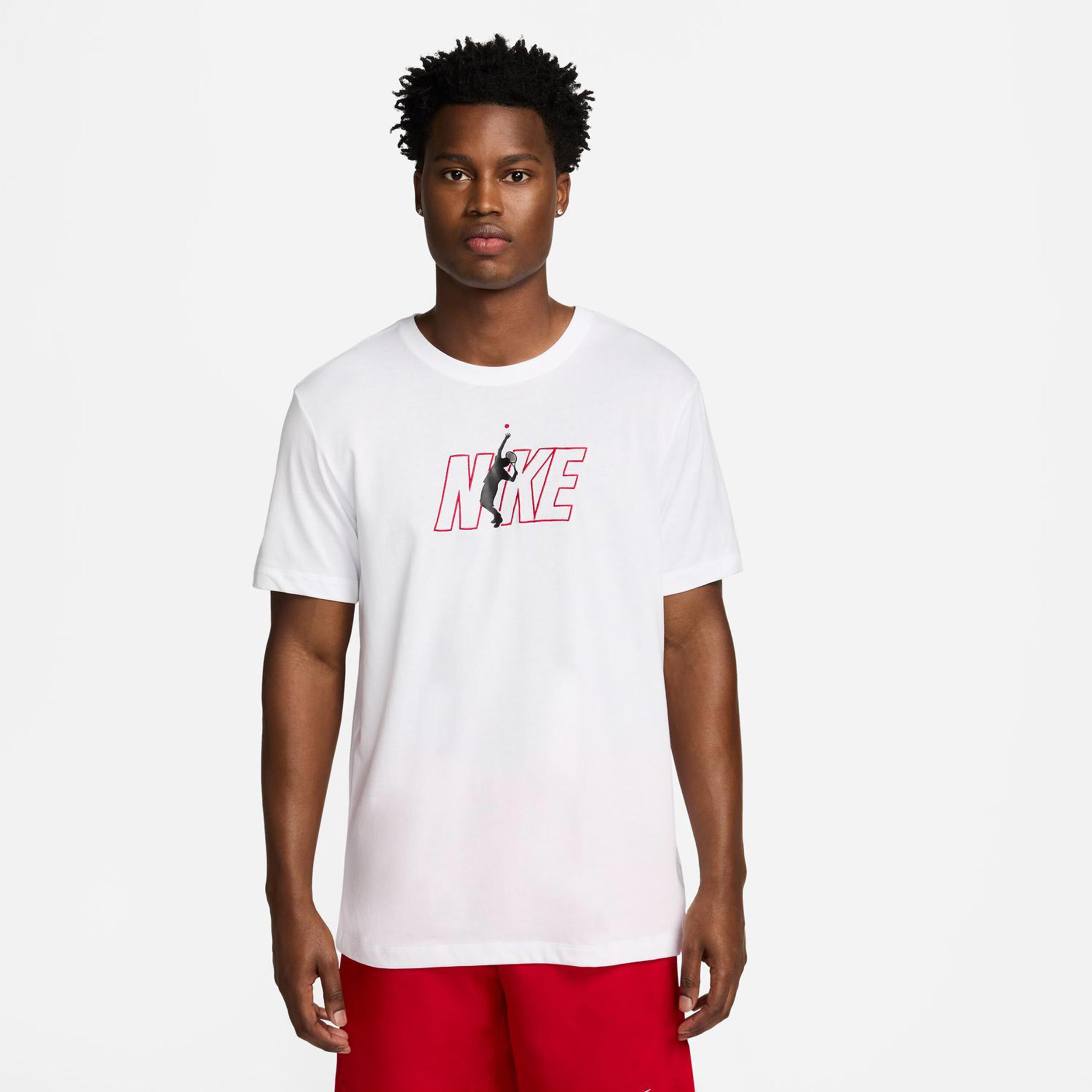 Nike Dri-Fit Court Club OC 2 T-shirt Hommes - Blanc