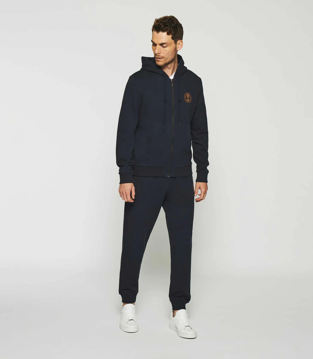 Gilet zippé à capuche marine SWDOGAN