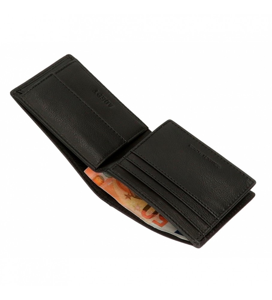 Bolsa Joumma Cartera Adept Jim Negro -11x8x1cm-