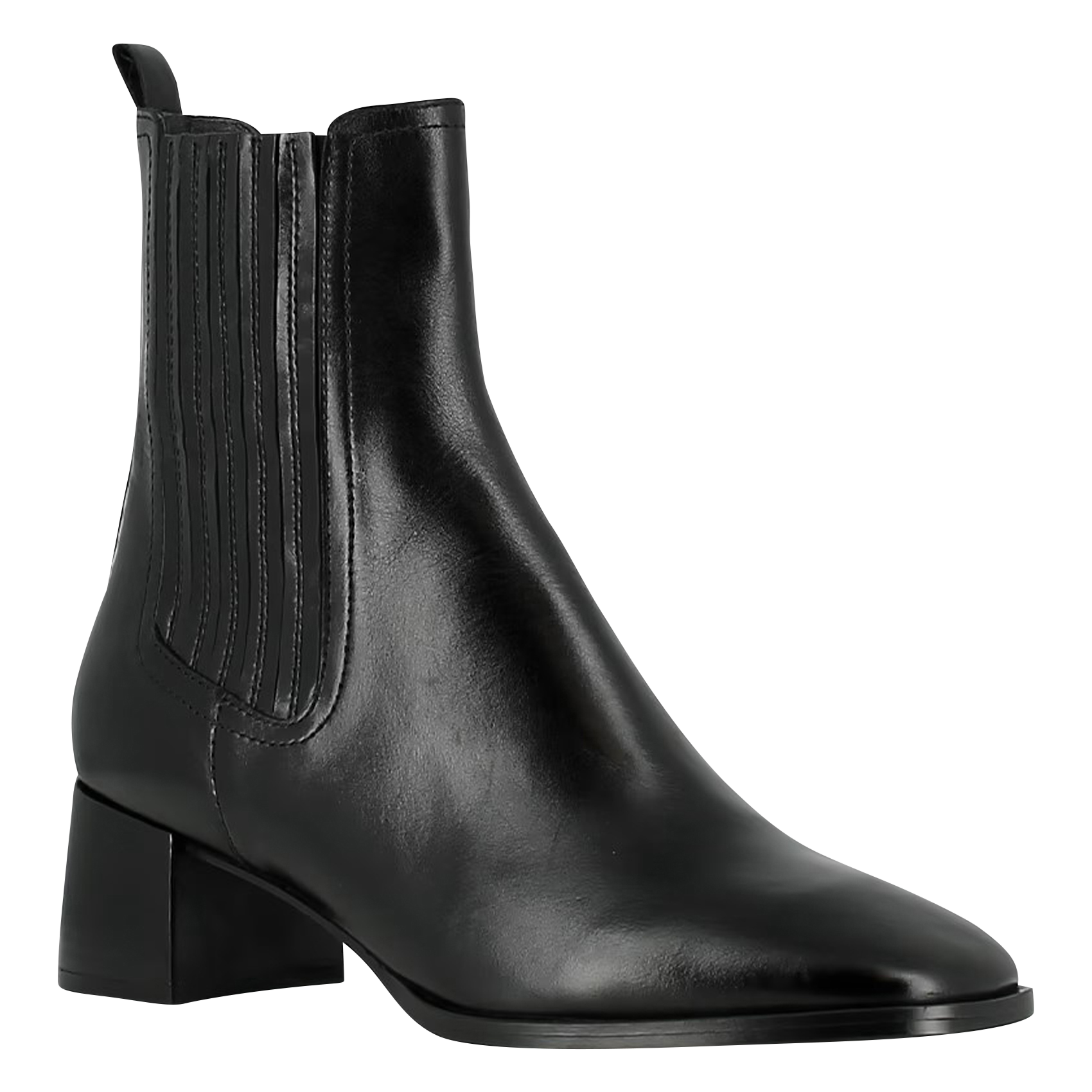 DINGO - Bottines à talons en cuir | Noir