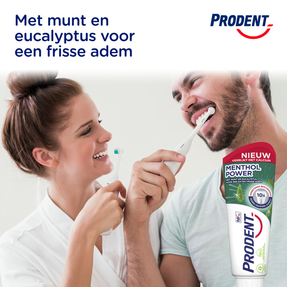 12x Prodent Tandpasta Menthol Power75 ml