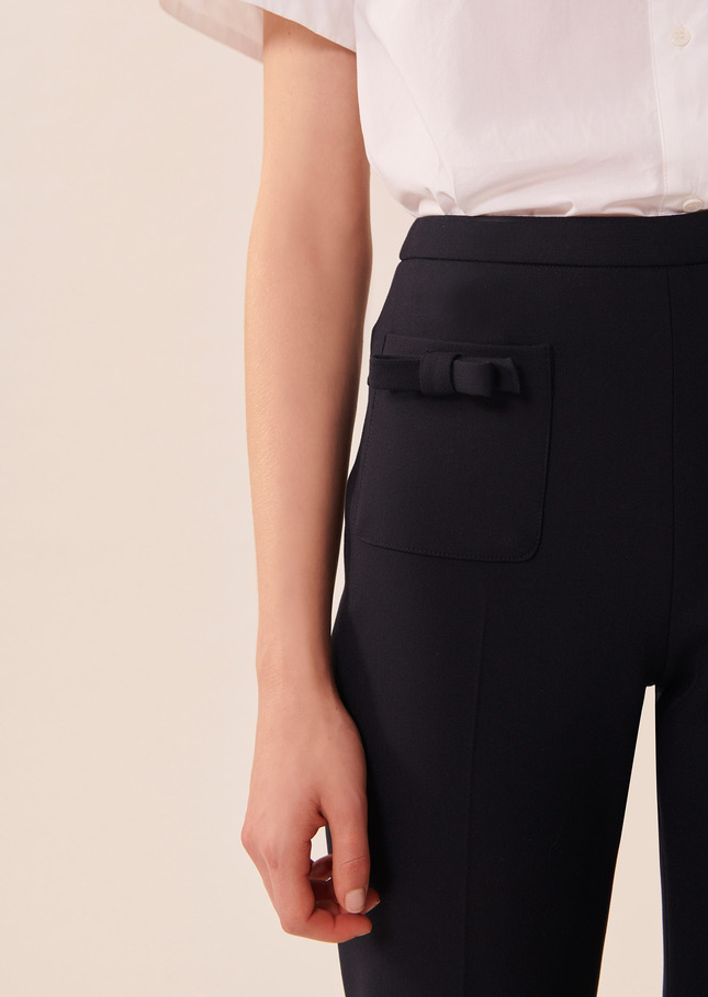 Pantalon Perlitableu nuit en toile double