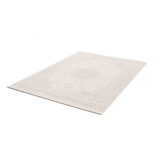 Tapis à motif floral oriental - médina - écru - 120 x 170 cm