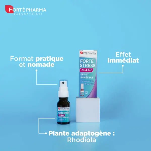 Forté Pharma Forté Stress Flash Anti-Stress Imediato Papoula Rhodiola 15ml