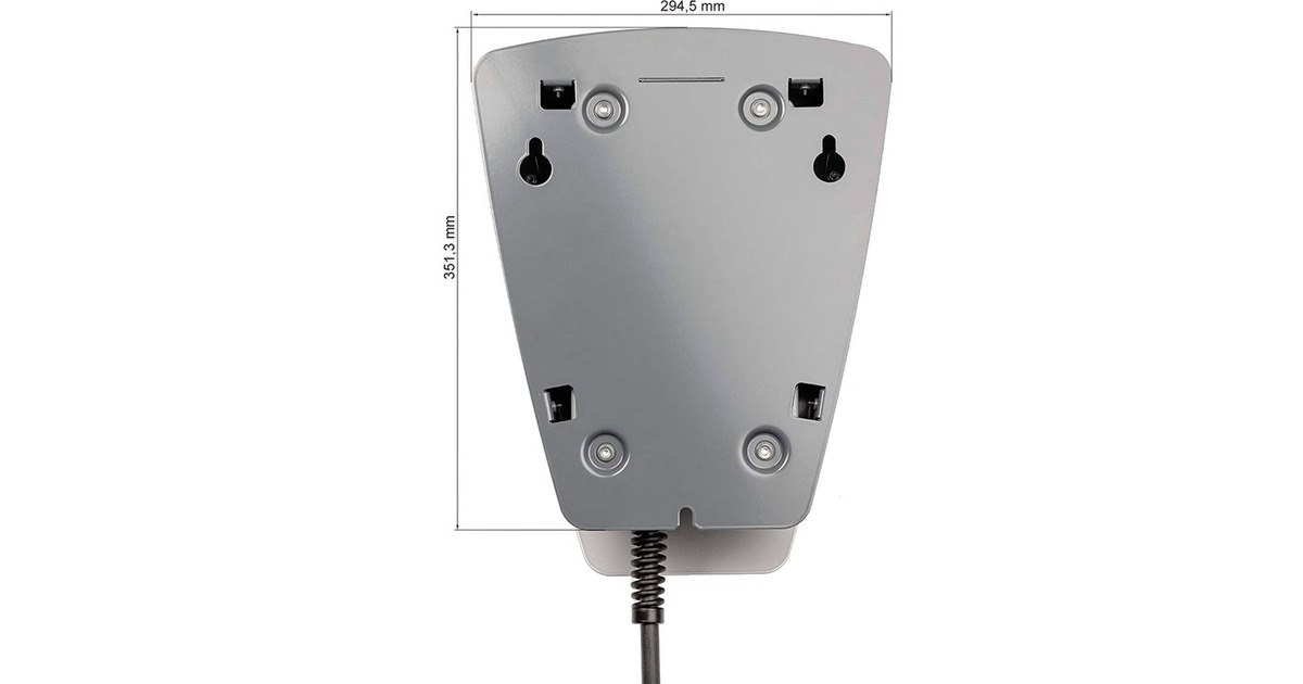 HeidelbergWallbox Home Eco laadpaal  (Zilver/zwart, 2,1 - 11 kW, 3,5 m kabel)