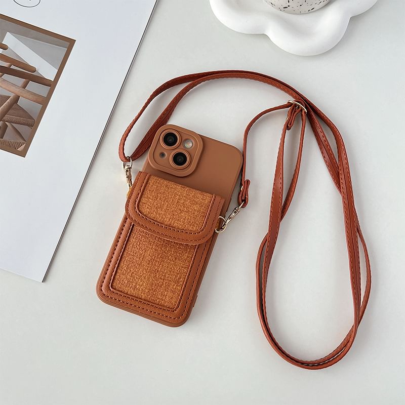 likamika - Telefoonhoesje met lanyard - iPhone 15 Pro Max / 15 Pro / 15 Plus / 15 / 14 Pro Max / 14 Pro / 14 Plus / 14 / 13 Pro Max / 13 Pro / 13 / 13 mini / 12 Pro Max / 12 Pro / 12 / 12 mini / 11 Pro Max / 11 Pro / 11
