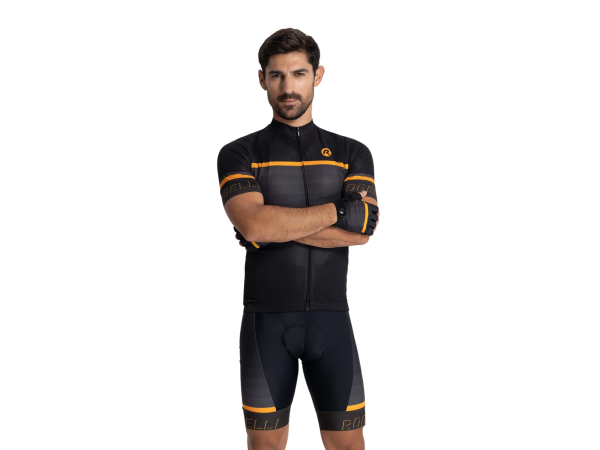 Rogelli Hero 2 Cykeltrøje, Black/Orange