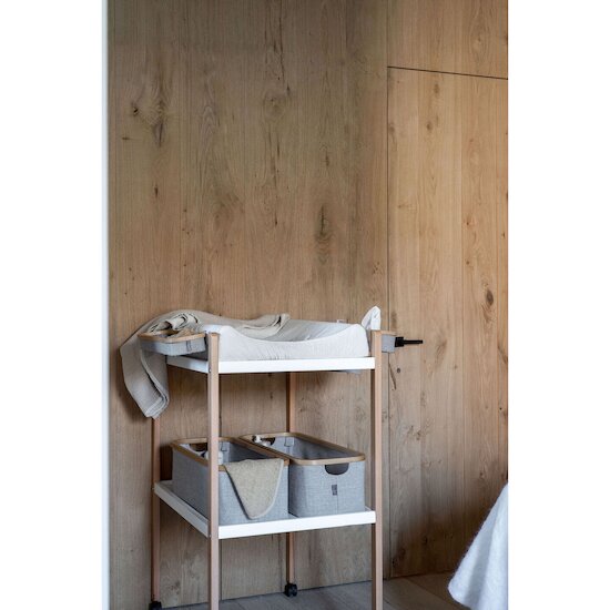 Table à langer Promo   Blanc / Natural        de               Quax