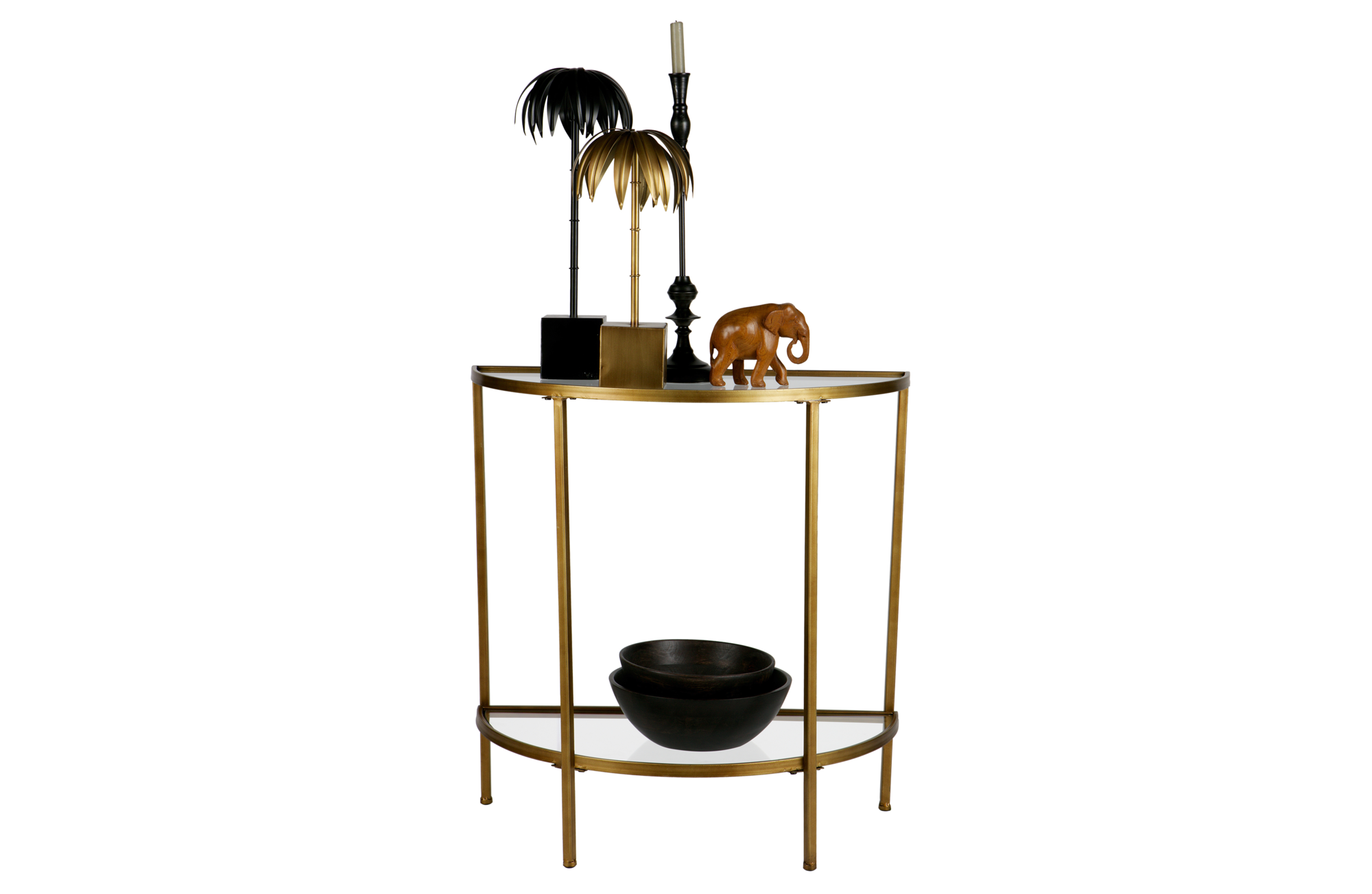 Sidetable Goddess - Antique Brass