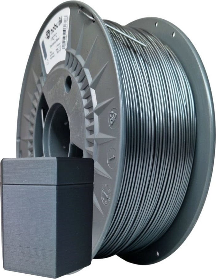Nobufil  PCTG Stainless Steel, 1,75 mm / 1000 g    Schlagfestes PCTG Filament aus recycelten Kunststoffen