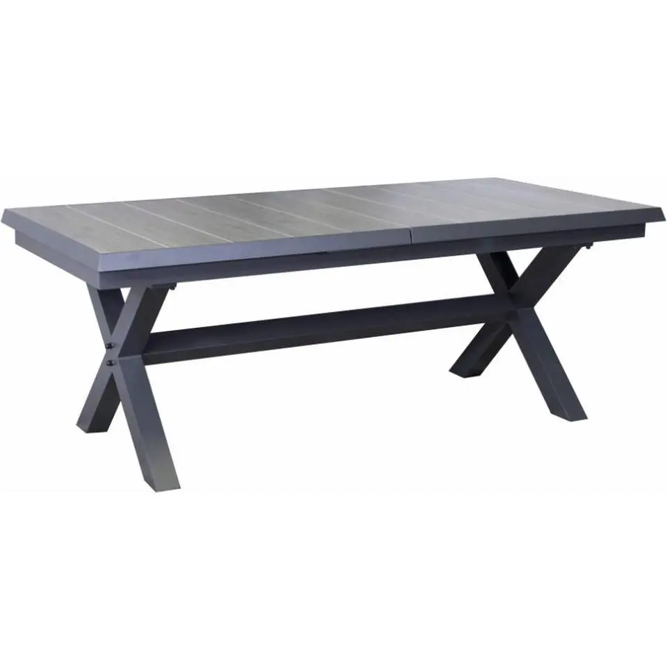 Sens-Line - Monaco Keramiek - Uitschuifbare tuintafel - 167-207cm - Antraciet