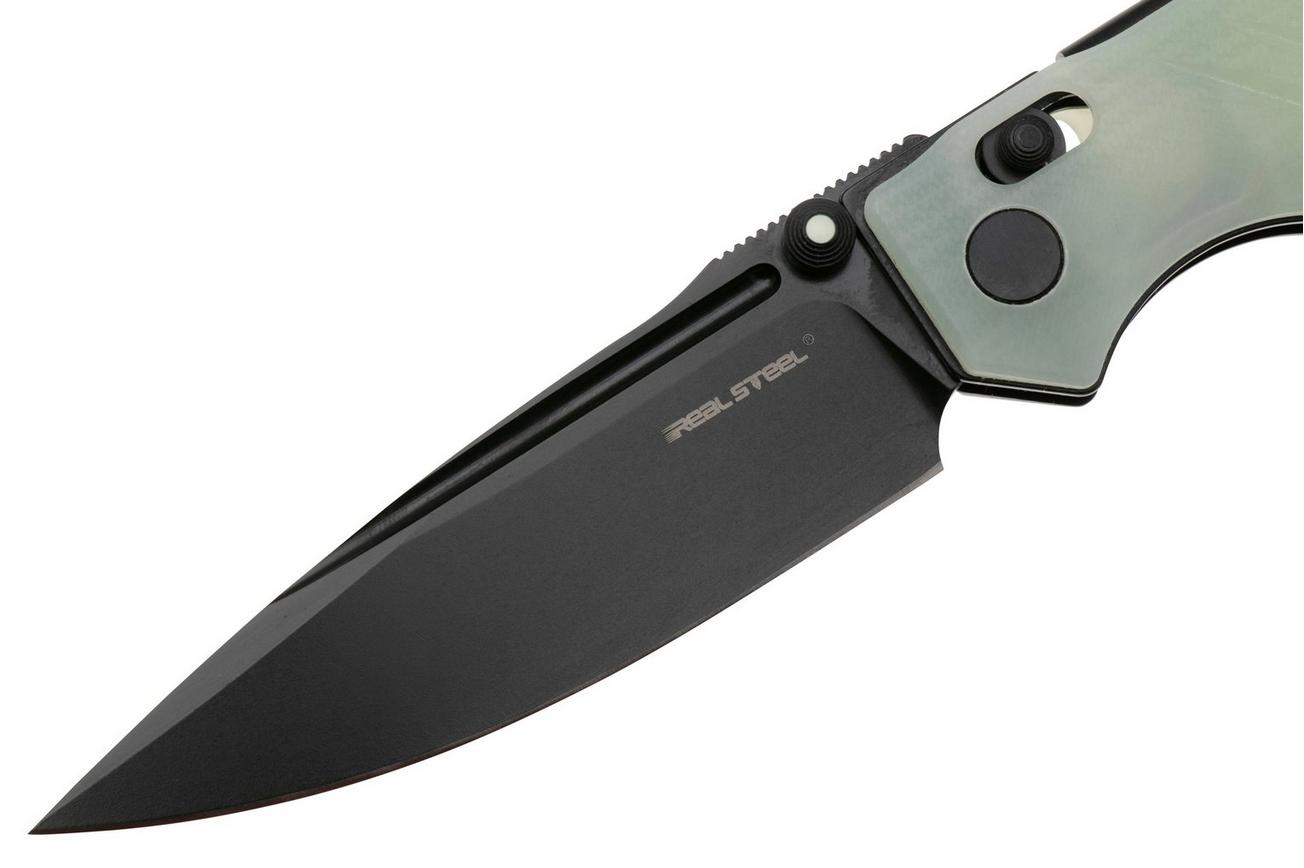 Real Steel Sacra Pro 7714NB PVD Böhler K110, Natural G10, zakmes