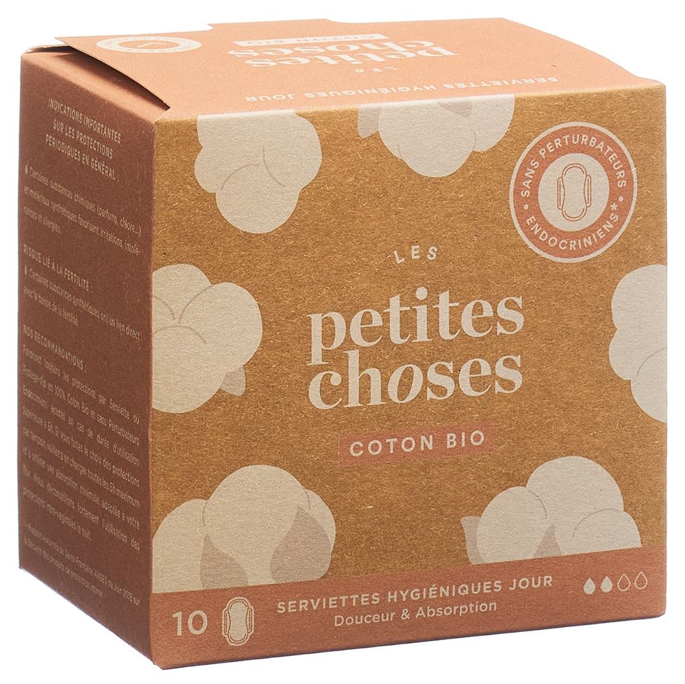 LES PETITES CHOSES Damenbinden Tag Coton Bio 10 Stk