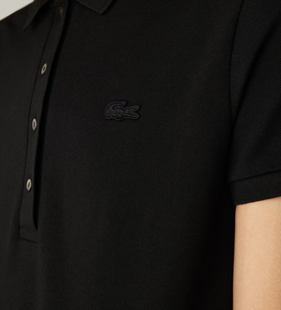 Lacoste Polo Piqué Stretch Preto