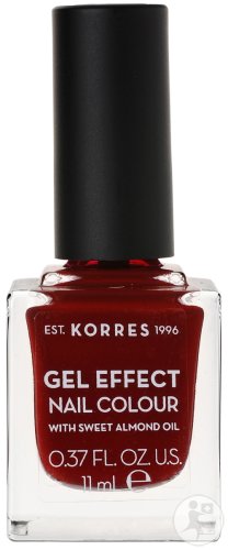 Korres Huile D'Amande Douce Vernis Gel Effect 59 Wine Red 11ml