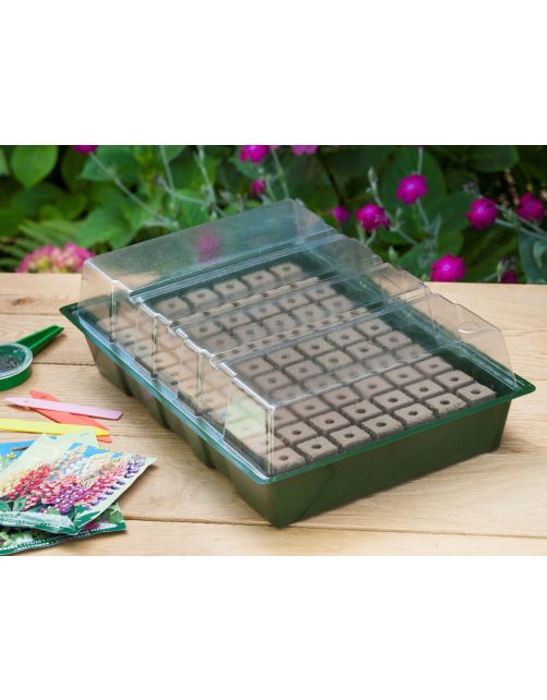 Nature Kweekbakset - Kweekbakken - 23.5x35x11 cm Groen Transparant