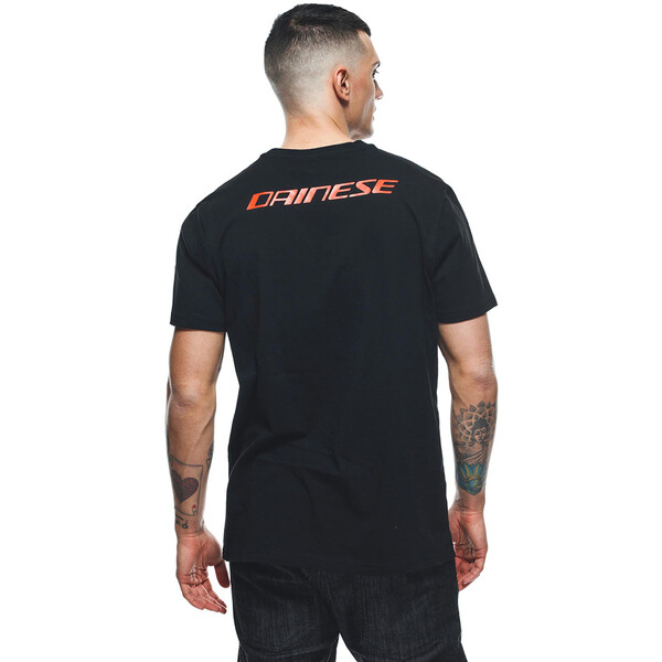 Dainese - T-shirt Logo Noir / Rouge