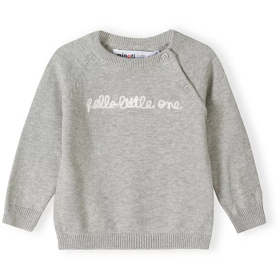 MINOTI Longsleeves & Leggings Grau Meliert