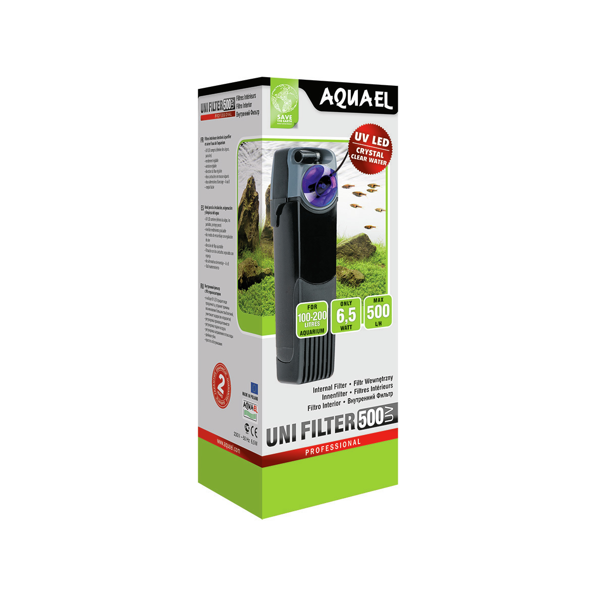 Filtro interno Aquael UNIFILTER LÂMPADA (500-UV)