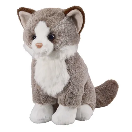 Bauer Katze dunkelbraun sitzend, 25 cm