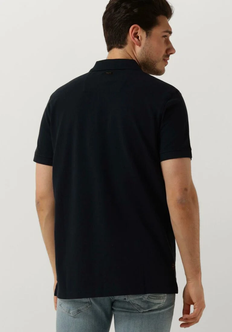 PME LEGEND blauwe pme legend polo short sleeve polo garment dye