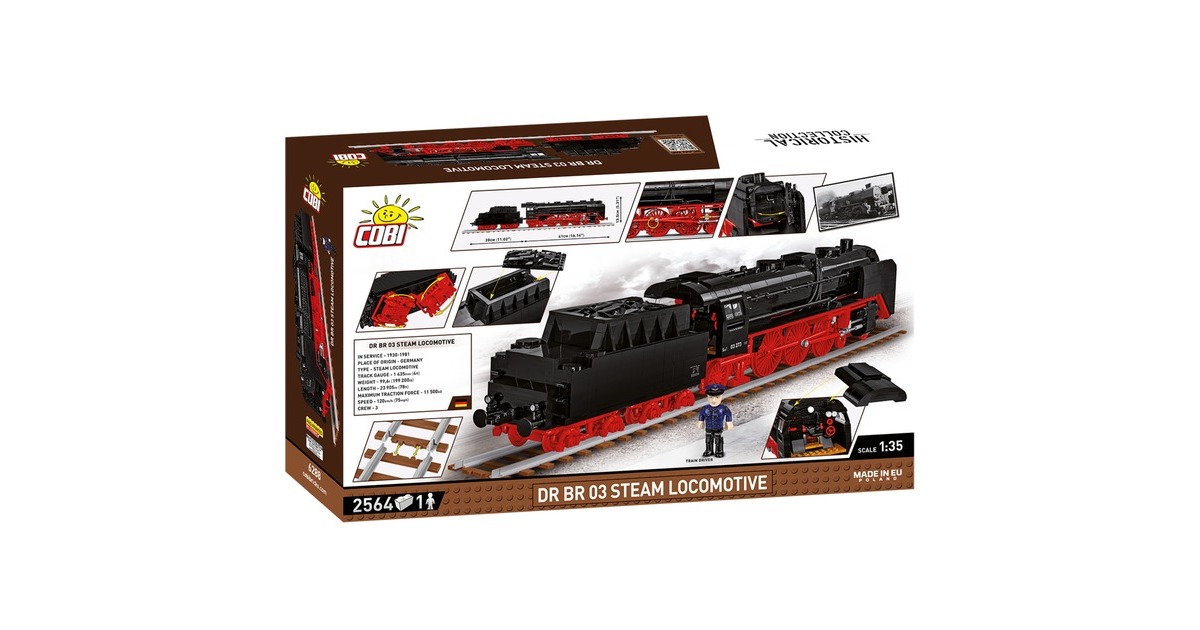 COBIHistorical Collection - DR BR 03 Steam Locomotive Constructiespeelgoed  (Schaal 1:35)
