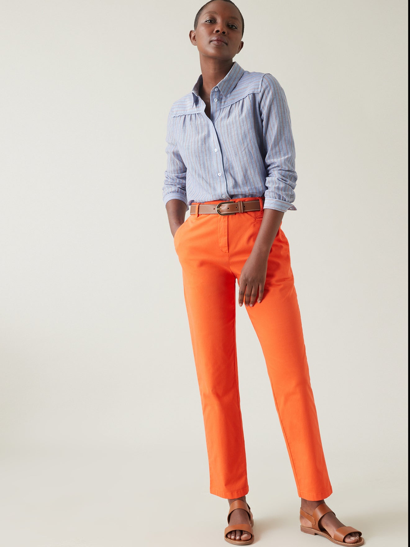 Chemise rayée femme