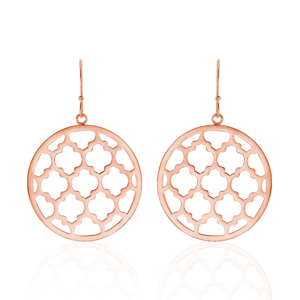 Boucles D'oreilles Pendantes Nevenka Acier Rose