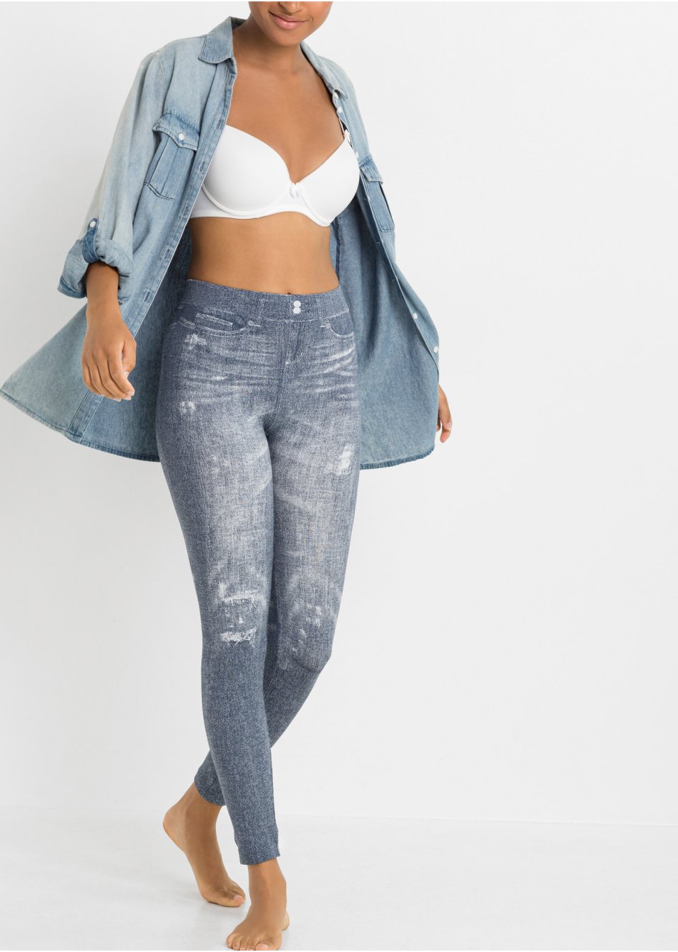 Legging sans couture avec intérieur doux