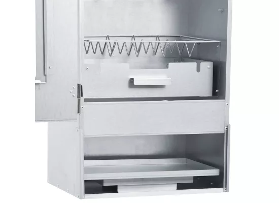 Fumoir de four à BBQ avec 1 kg de copeaux de bois 44,5x29x83 cm
