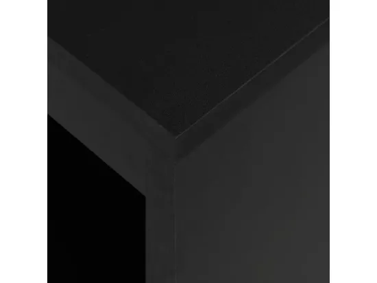 Table de bar avec étagère Noir 110x50x103 cm