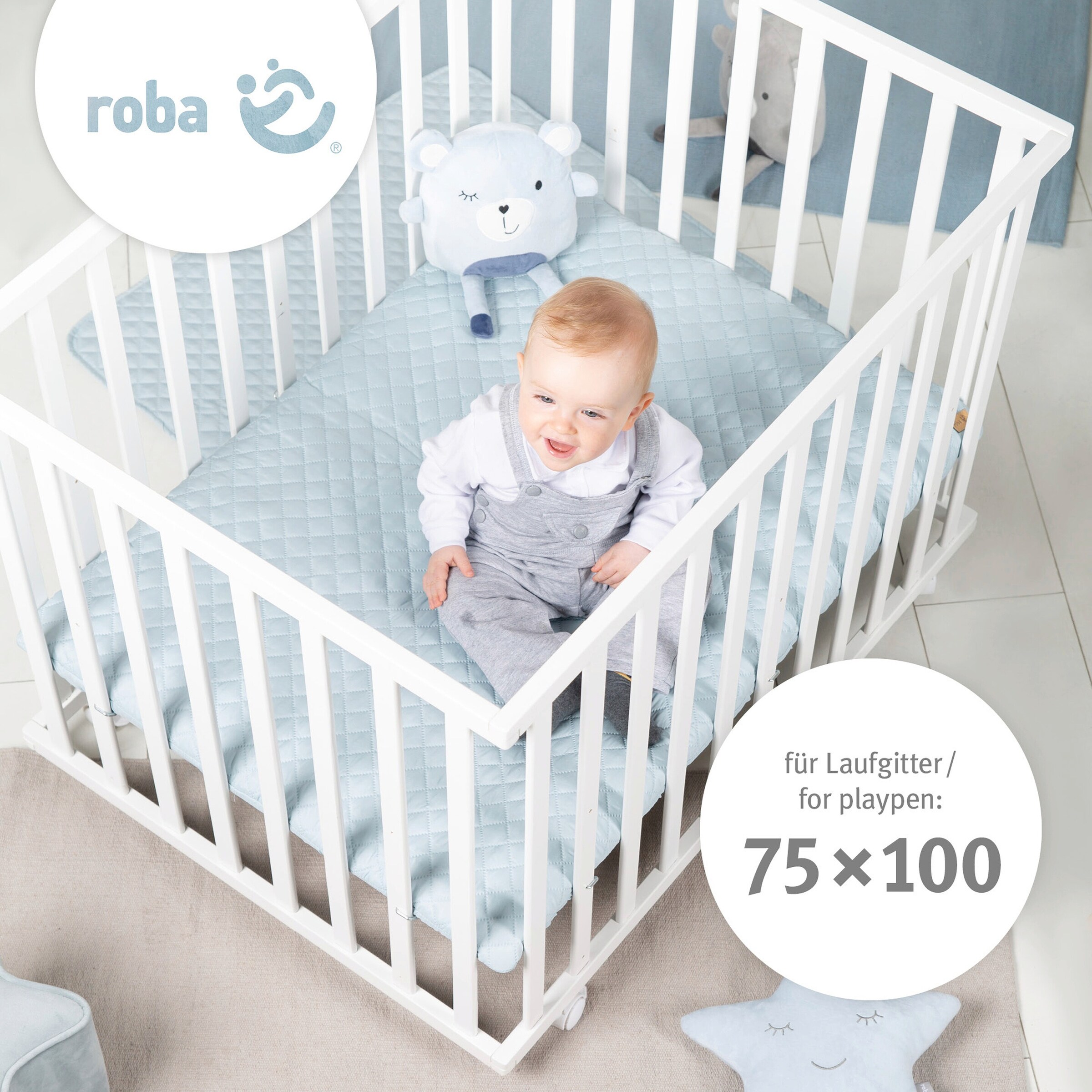 roba Laufgittermatratze, rechteckig safe asleep®