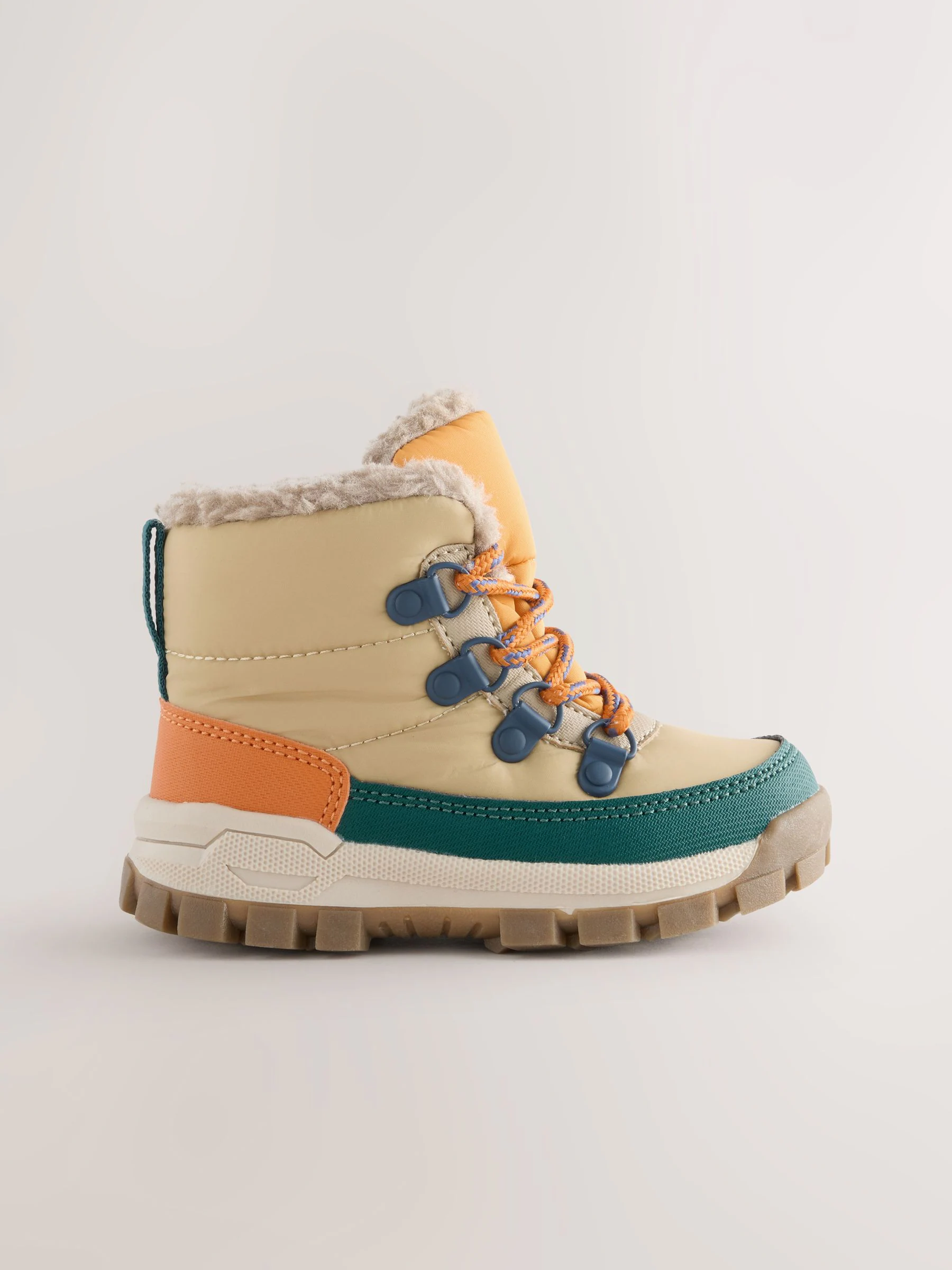 Neutraal - Gewatteerde hoge wandelschoenen met veters
