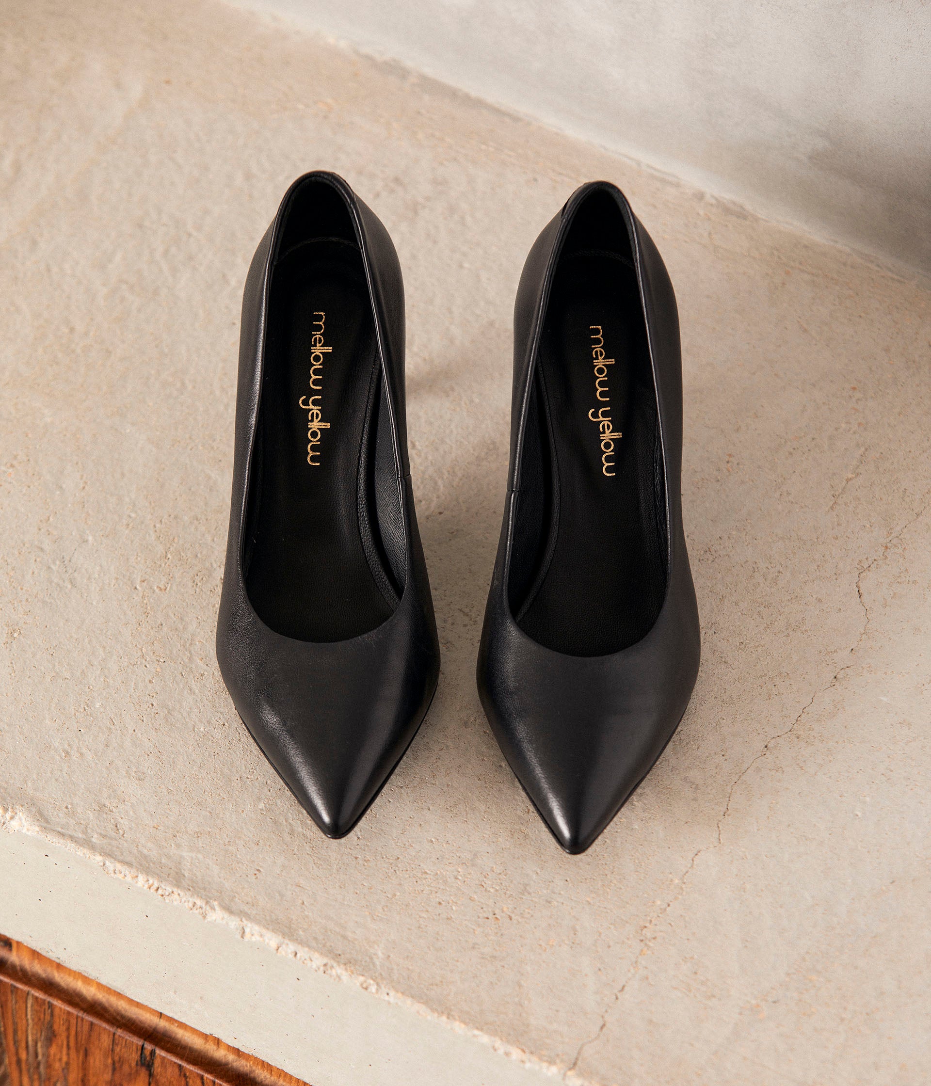 Escarpins talon noirs Caitlin