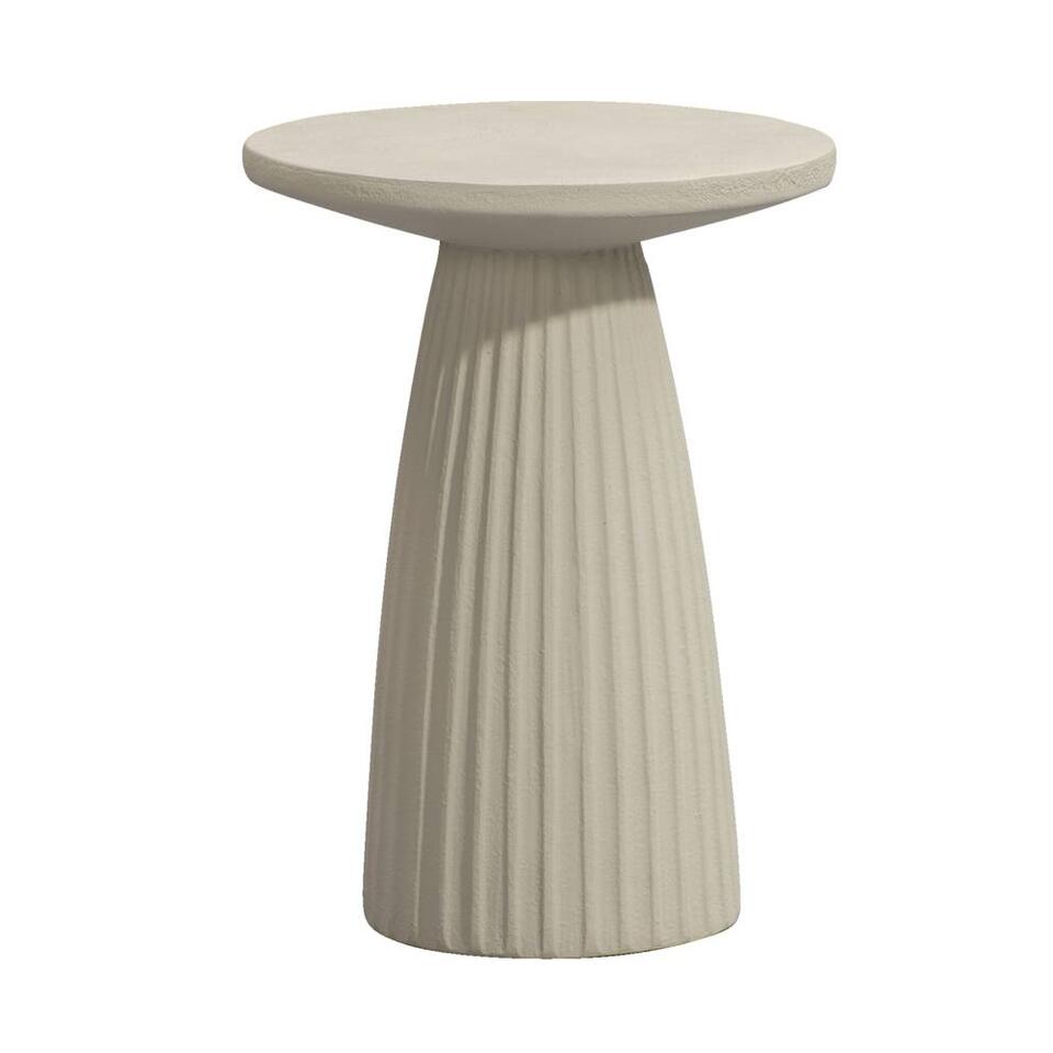 Bijzettafel Pascal - beige - 46x34x34 cm