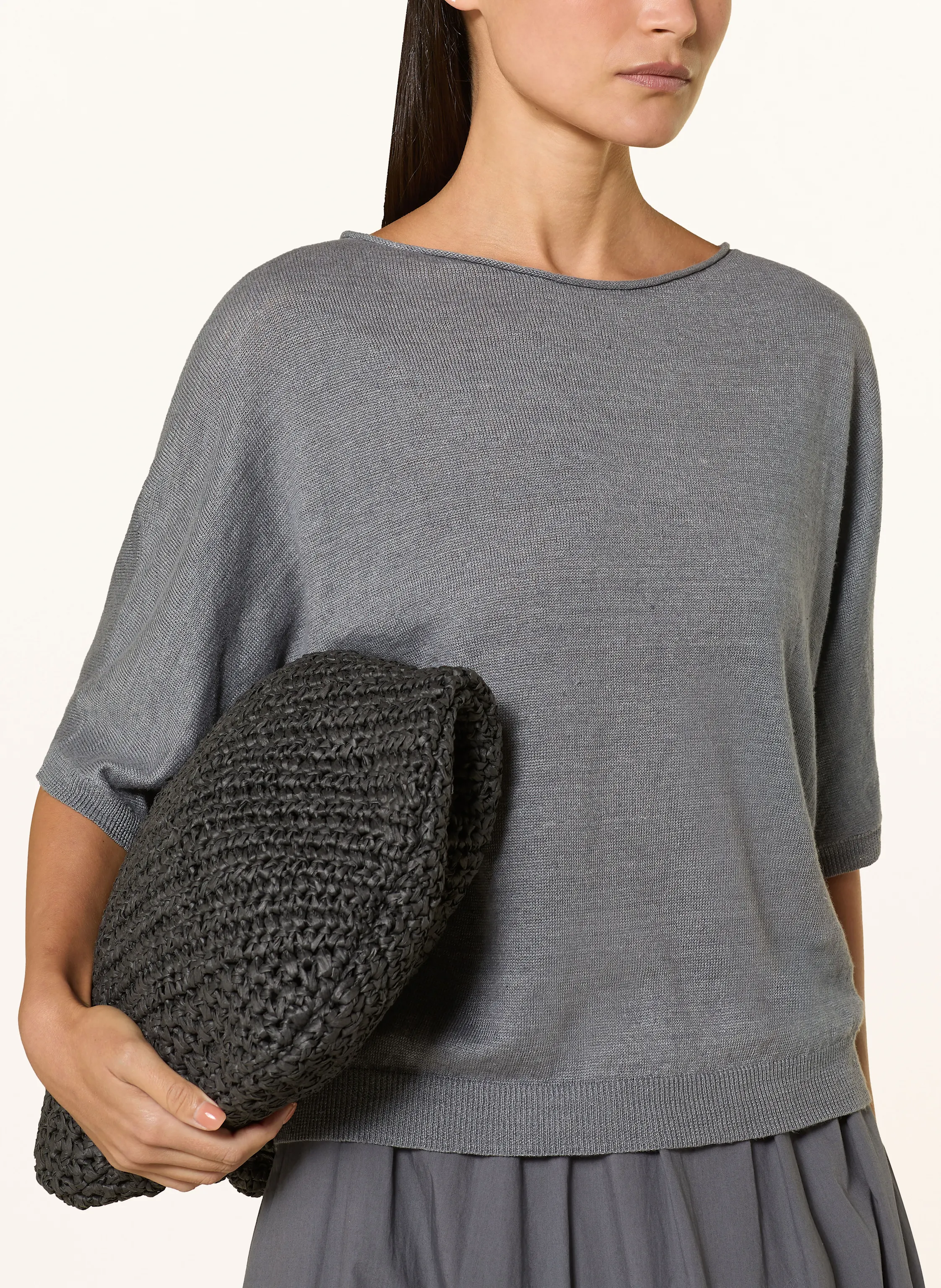 LUISA CERANO Strickshirt aus Leinen