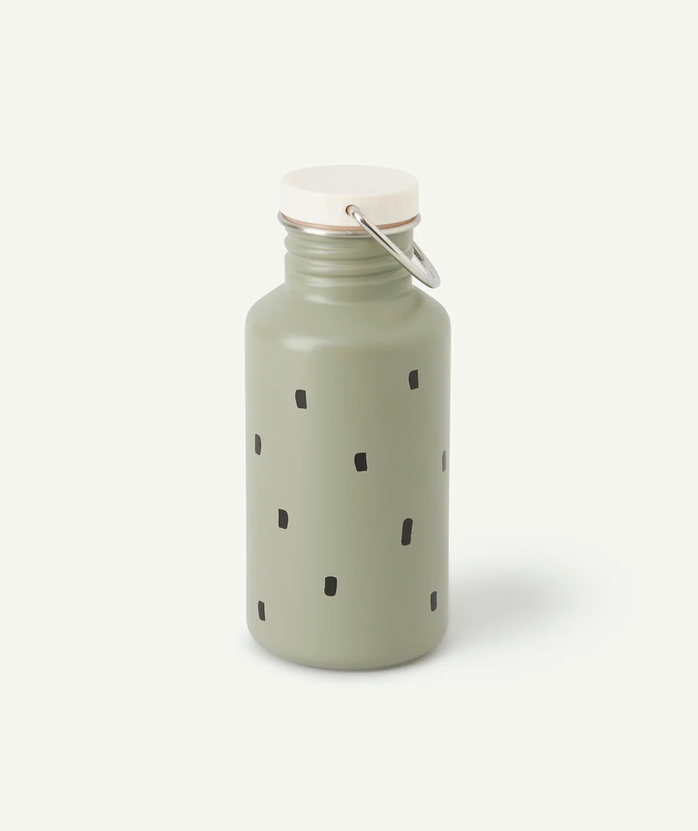 LASSIGGOURDE EN INOX VERTE À MOTIF RAYURES 500ML