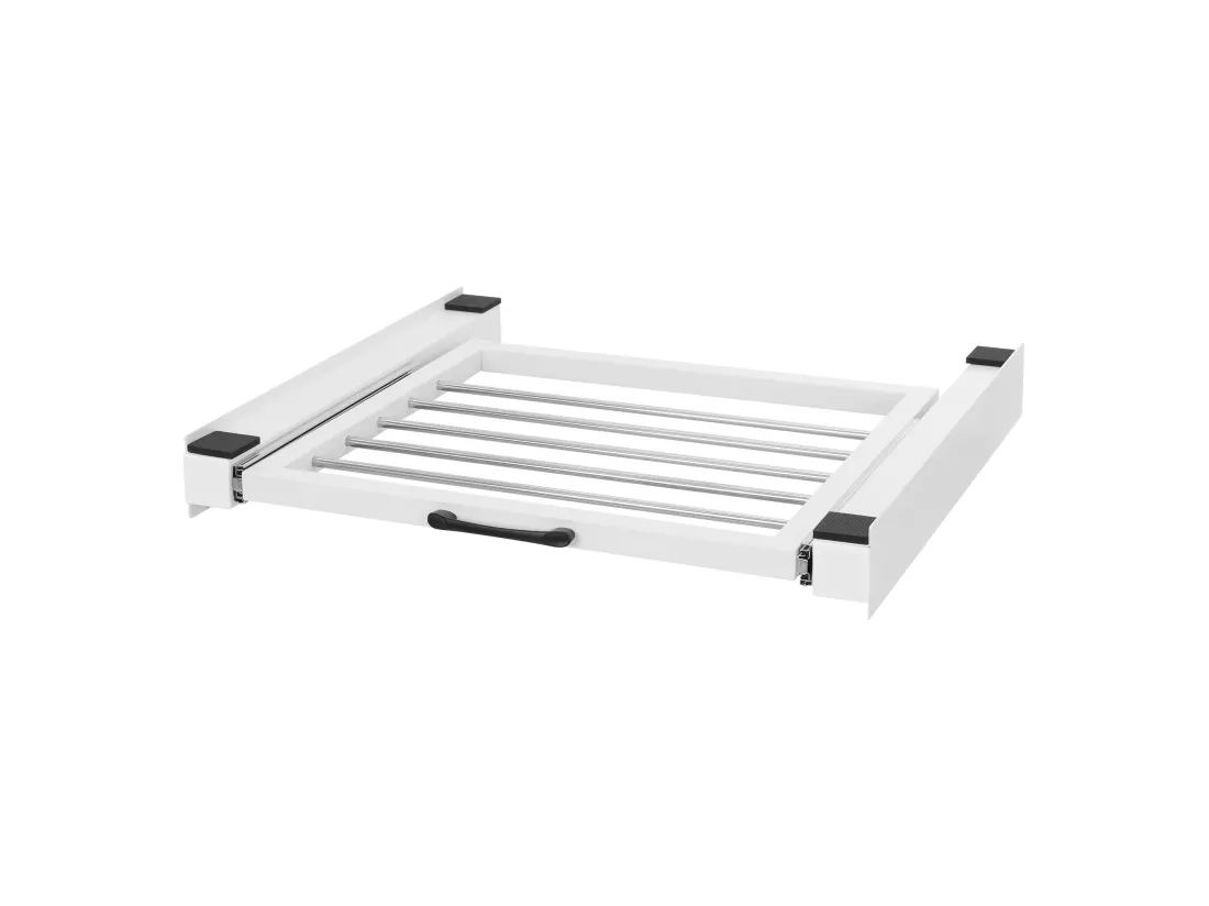 Cadre intermédiaire universel pour lave-linge avec porte-serviettes coulissante ML-Design