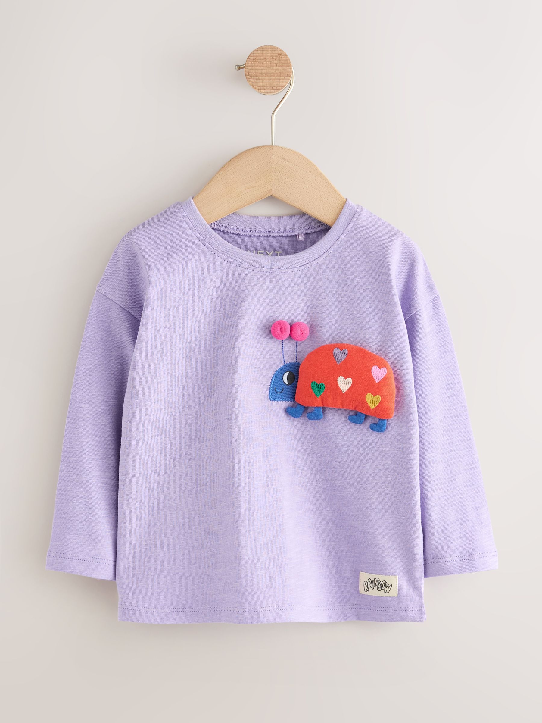 Regenboog - Tops met lange mouwen set van 4 (3mnd - 7 jr)