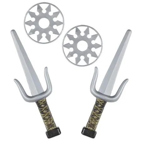 Widmann Waffenset Ninja, 2 Sai und 2 Shuriken