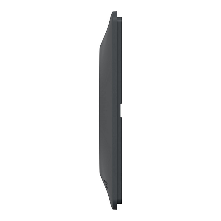 Plaque de finition quadruple horizontale Schneider Electric Ovalis anthracite