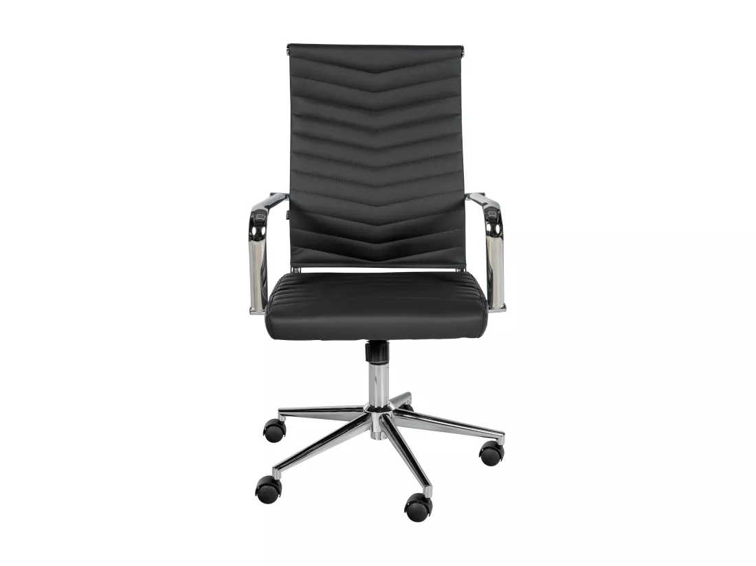 Chaise de bureau - Similicuir - Noir - Canby