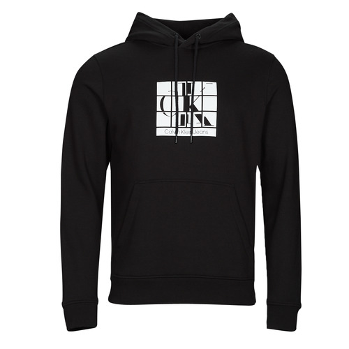 Calvin Klein Jeans - SCATTERED URBAN GRAPHIC HOODIE - Noir