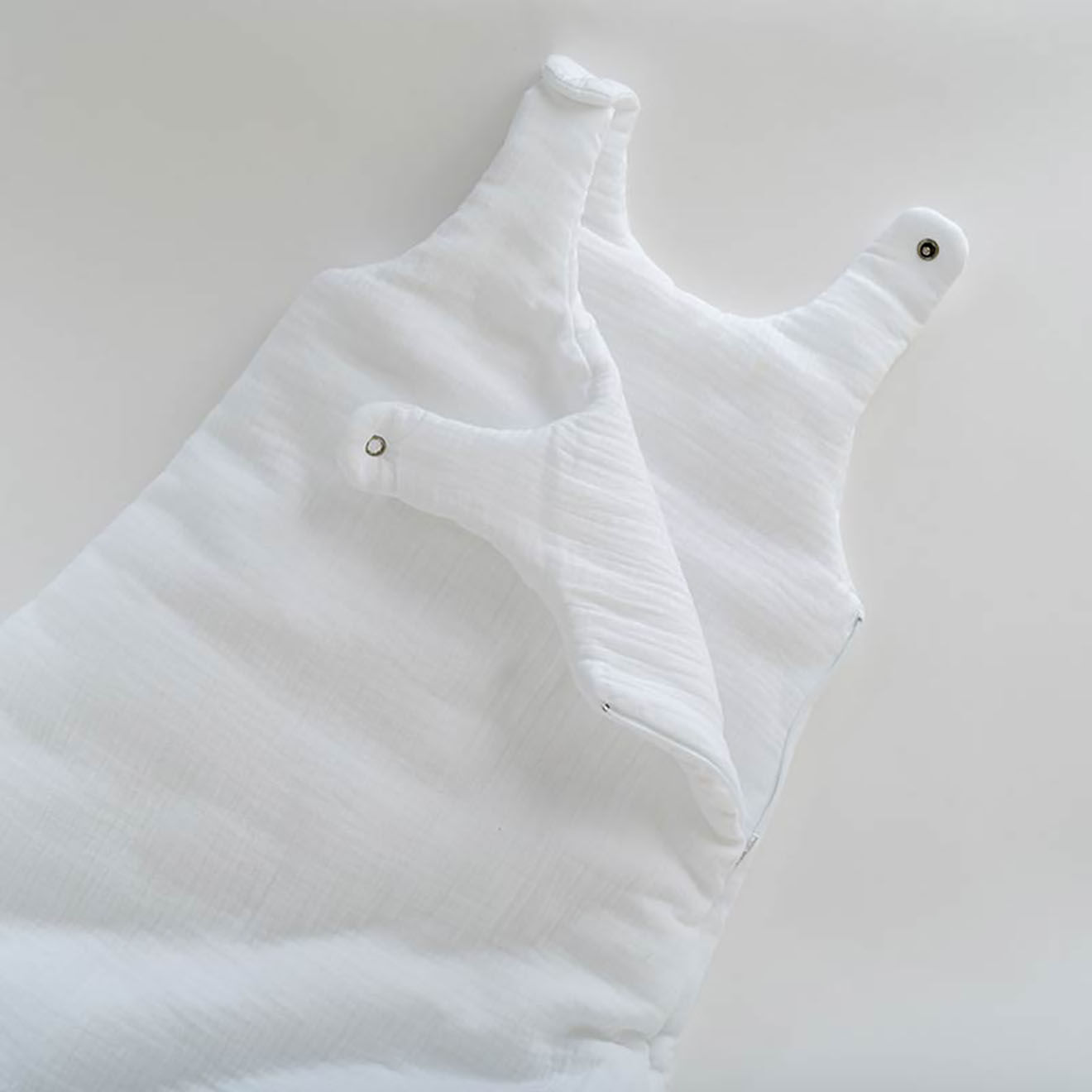 Papate Gigoteuse Hiver en Coton Bio blanche - 70x90 cm