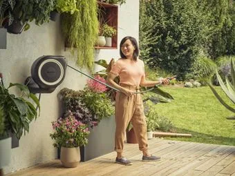 Gardena VÆGSLANGEBOKS ROLL-UP S HVID 20 MTR