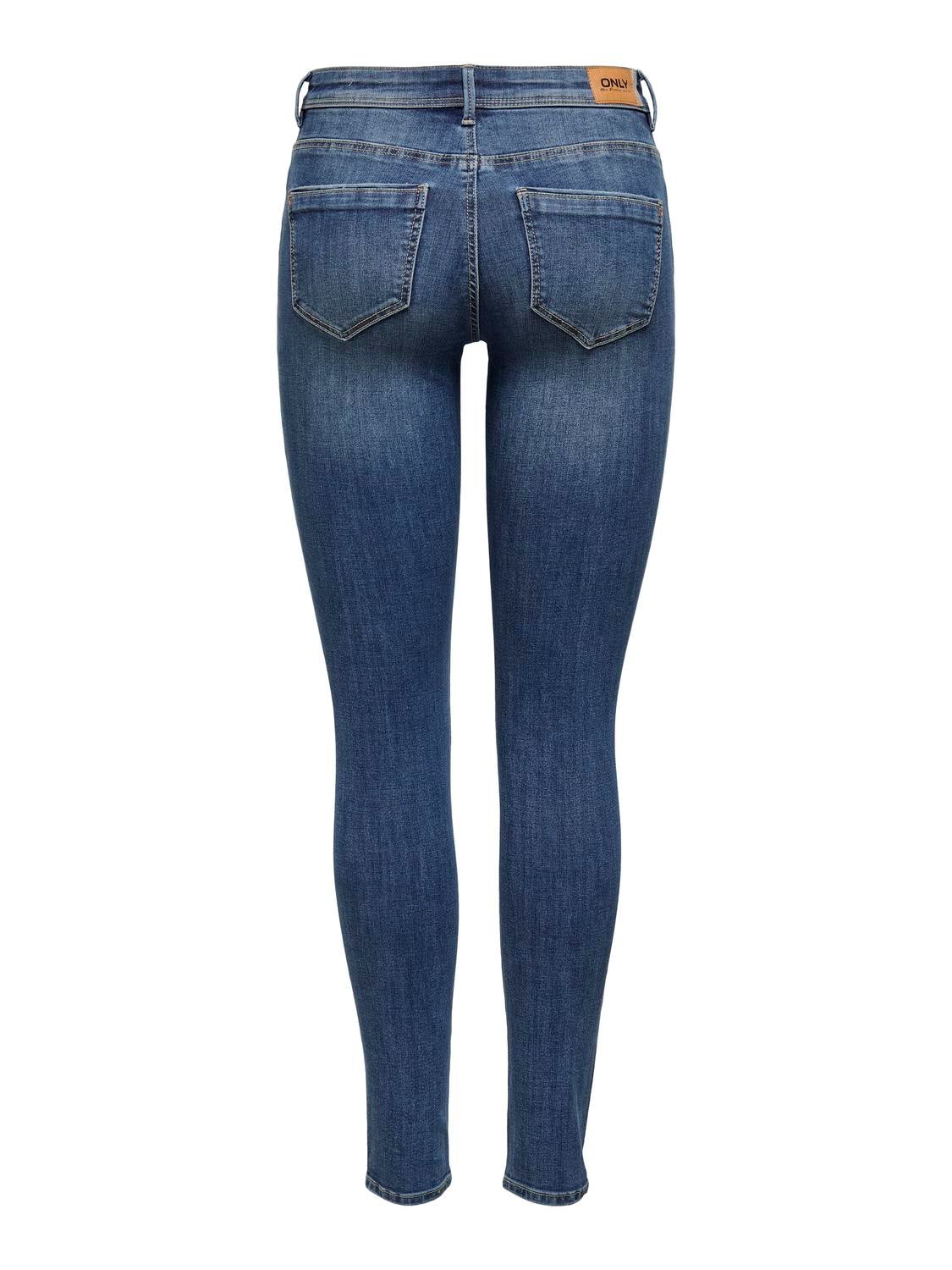 ONLWAUW Mittlere Taille Skinny Fit Jeans Medium Blue Denim