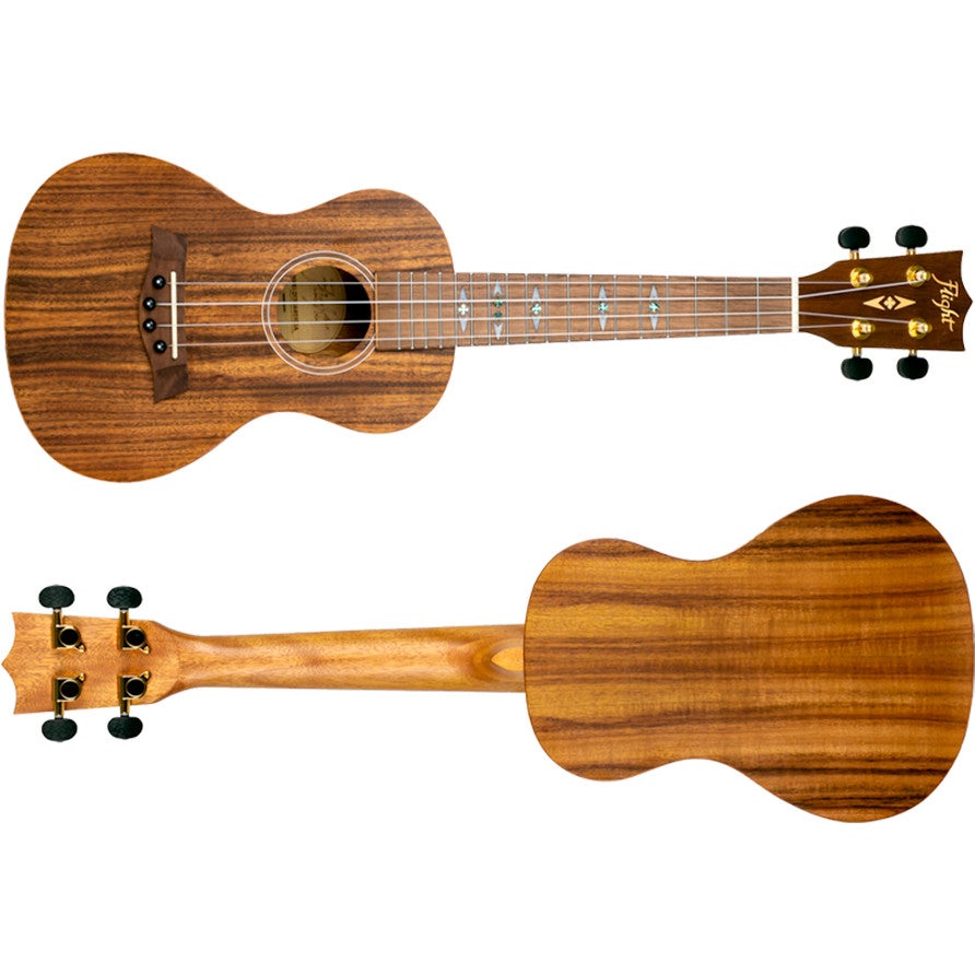 Flight Supernatural Series DUC440 Acacia concert ukelele met gigbag