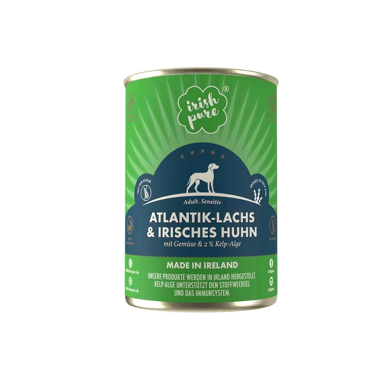 Irish Pure Nassfutter Atlantik-Lachs 390 g